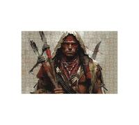 Indians Jigsaw Puzzles for Adults 1000, Wooden 1000 Piece Jigsaw Puzzles for Adults Man, Educational Puzzle Games for The Whole Family Together, Puzzle for Wall Art Home Decor 30 x 20 in LZPT-01124