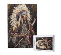 Indians Jigsaw Puzzles for Adults 300 Piece, Man Puzzles for Adults Wooden, Funny/Difficult/Impossible/Challenging Decompression Games, As a Birthday for Women and Men ML-1608
