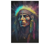 Indians Jigsaw Puzzles for Kids 1000 Pieces 3d Wooden Puzzle Decompression Game for Adults Women Girl Educational Game Toys 78×53cm