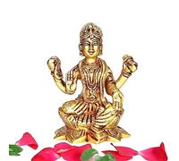 Indianstore4everyone Balambika Idol Brass | Premium Finish Balambigai Statue | Bala Tripura Sundari Idol, 10cm Height, Gold Colour - (1 Piece)