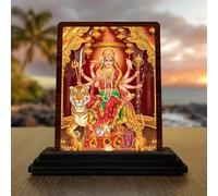 Indianstore4Everyone Durga MATA Photo vaishno Devi Idol sherawali MATA Idol Durga maa Photo (Size 4x5 Inches)