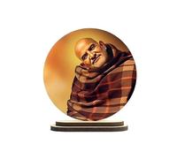 Indianstore4Everyone Neem Karoli Baba Ji Standee Photo for Tabletop | Tabletop | Dashboard | Water-Resistant | 3x3 Inches