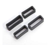 IndianTradition 20mm - 10 Pieces Black Rubber ReplacementWatch Strap Band Keeper Holder Retainer Loop Size