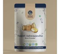 Indic Organics Nagori Ashwagandha Root | Ancient Vedic-Era Strain with High Potency | Tested for Heavy Metals | Non-GMO | Sourced from Deserts of Western Rajasthan (Root Powder, 250 Grams)
