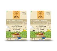 Indic Roots Coconut Chutney Traditional Flavors Pantry 30g Just Add Water, Instant Food Healthy Natural Ready to Eat No MSG (Pack of 2)
