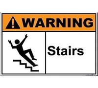 Indication Warning Sign : Stairs Wall Art Outdoor Indoor 12x8 Inches New Aluminum Metal tin Sign