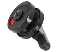 Indicator Bolt Vacant Engaged Bathroom Privacy WC Toilet Door Lock with 53mm Round Head, Plastic Material for 10-20mm Thick Doors, Black