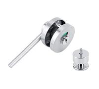 Indicator Door Lock,Toilet Door Locks, Silver Dead Bolts,Zinc Alloy Bolt Vacant Engaged Privacy Indicator Lock Cubicle Bathroom Partition Rotating Door Lock for Public Toilet Restroom