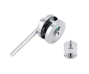 Indicator Door Lock,Toilet Door Locks, Silver Dead Bolts,Zinc Alloy Bolt Vacant Engaged Privacy Indicator Lock,Cubicle Lock Keep, Bathroom Partition Rotating Door Lock for Public Toilet Restroom