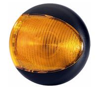 HELLA 2BA 959 822-601 Direction Indicator - EuroLED - LED - 12/24V - mounting/Screw Connection - Lens Colour: Yellow - Cable: 2500mm - Plug: open cable ends - Rear - Quantity: 1
