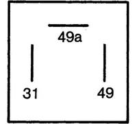 HELLA 4AZ 001 879-041 Flasher Unit - 12V - 3-pin connector - mounting - with holder