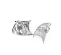 Indicator For BMW 3 Series E46 Coupe 1998-2001 Car Front Corner Lights Left Right Clear Lens Turn Signal Replacement Dynamic Led Turn Signal(WHITE)