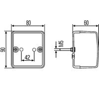Indicator Lamp Left mounting 2BA 996 012-061 HELLA