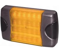 HELLA 2BA 980 607-201 Direction Indicator - DuraLED - LED - 24/12V - mounting/Bolted - Lens Colour: Crystal clear - Cable: 2500mm - Plug: open cable ends - Rear - Quantity: 1