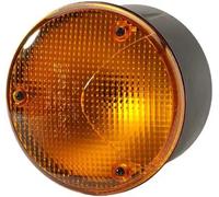 HELLA 2BA 964 169-011 Direction Indicator - Halogen - 12/24V - mounting/Bolted - Lens Colour: Yellow - Plug: Blade Terminal - right/Rear/left - Quantity: 1