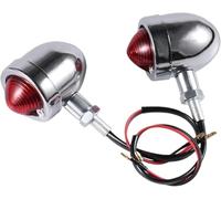 Indicator Light Motorcycle For Honda All Models Years Front or Rear Motorcycle Blinkers For Chopper Cafe Racer Motorbike Lights Scooters Metal Indicator 12v Black Chrome Color