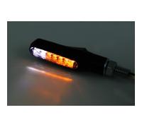 HIGHSIDER smart Shorty Fin LED Indicator/Position Light Black/Smoke 2in1, E-Approved (Pair), black