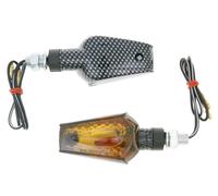 indicator light set M10 thread carbon look Beamer smoked, short version