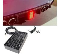 Indicator tail lights 72LEDs Car Brake Light Car Accessories Led Signal Lights Rear Diffuser Spoiler Tail Light For BMW For Universal 12V F1 Style(Model A-White)