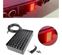 Indicator tail lights 72LEDs Car Brake Light For BMW Tail Light Replacement Universal 12V F1 Style Car Led Signal Lights Rear Diffuser Spoiler(1Pcs Steady Light)