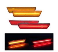 Indicator Turn Light Marker Lens For Dodge For Challenger 2008-2014 For Charger 2011 2012 2013 2014 Car 36-SMD Red 12V Rear Side Marker Lamps Indicator Lamp(4pc Red Amber A)