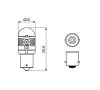 Indicator Turn Signal Bulb BA15s 12V Fits Talbot Simca 1100 Break/Tourisme Bosch