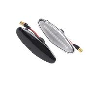 IndicatorLight Flowing Side Repeater Light LED Dynamic Marker Turn Signal Lights Indicator Blinker Lamp For Jaguar S-Type XK8 XJ X350 SideIndicator(Dynamic Smoked)