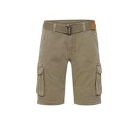 Indicode Costa Men's Cargo Shorts Bermuda with Belt Made of 100% Cotton Regular- Fit