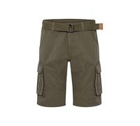 Indicode Costa men's cargo shorts, with a belt - Grey - L