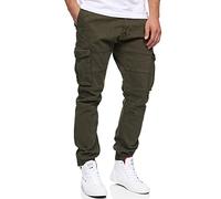 Indicode Men's Alex Cargo Trousers Cotton with 6 Pockets | Cargo Chino Trousers for Men