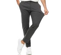 Indicode Rodekro Mens Chinos - Regular Fit Chino Trousers, Stretch Material, Smart Mens Pants, Perfect for Golf, Office Wear, Formal, Nights Out, Stretchy Chinos Charcoal Mix