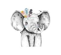 Indie Elephant Men's T-Shirt - White - XXL - White