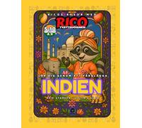 Indien - Målarbok för barn (5-10 år) | Ricos Resor - Asien Vol. 4