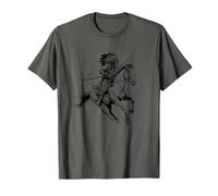 Indigenous American Indian Chief Riding Horse T-Shirt