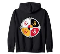 Indigenous Medicine Wheel Native Americans Zip Hoodie