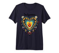 Indigenous Native American Blood Red Hand Heart Shape Premium T-Shirt