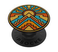 Indigenous Native American Culture Gift Sun Mountain PopSockets Adhesive PopGrip