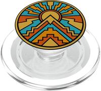 Indigenous Native American Culture Gift Sun Mountain PopSockets PopGrip for MagSafe