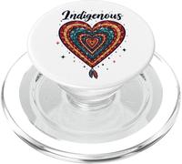 Indigenous Native American Heritage Month Blood Heart Shape PopSockets PopGrip for MagSafe
