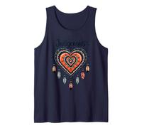 Indigenous Native American Heritage Month Blood Heart Shape Tank Top