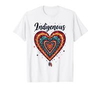 Indigenous Native American Heritage Month Blood Heart Shape Value Graphic T-Shirt