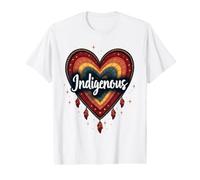 Indigenous Native American Heritage Month Blood Heart Shape Value Graphic T-Shirt