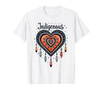 Indigenous Native American Heritage Month Blood Heart Shape Value Graphic T-Shirt