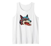 Indigenous Native Peoples Pride Wild Animal Coyote Wolf Man Tank Top