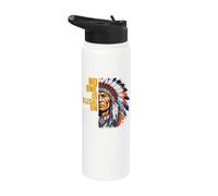 Indigenous Peoples' Day No One is Illegal on Stolen Land Stainless Steel Insulated Water Bottle