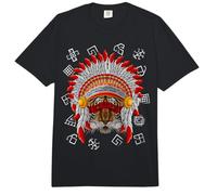 Indigenous Tiger Native American Indian Headdress Comfort Colors Adult Heavyweight T-Shirt