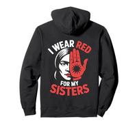 Indigenous Women MMIW I Wear Red For My Sisters Pullover Hoodie