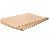 Indigo® 10 x Single Wall Cardboard Sheets - 1200 x 1000mm Flat Packing Pads for Storage, Removals, Layer Separation & Protection - Strong Brown Corrugated Board, Supplied Flat