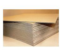 Indigo® 10 x Single Wall Cardboard Sheets - 1200 x 800mm Flat Packing Pads for Storage, Removals, Layer Separation & Protection - Strong Brown Corrugated Board, Supplied Flat