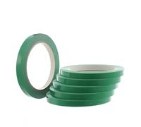 indigo® 9 mm Green Vinyl Butcher Tape - 12 Rolls, Heavy-Duty Self-Adhesive Sealing Tape for Meat, Fruit, Veg, Sweets & Food Bags